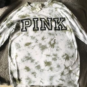 Victoria Secret PINK Army Green Long Sleeve
